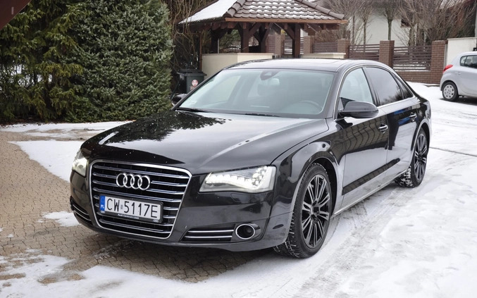 Audi A8 cena 75900 przebieg: 147000, rok produkcji 2012 z Kalisz małe 106